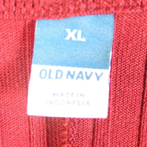 Old Navy Women’s XL Red Ribbed Long Sleeve Sweater Dress Cozy Knit - Picture 8 of 11